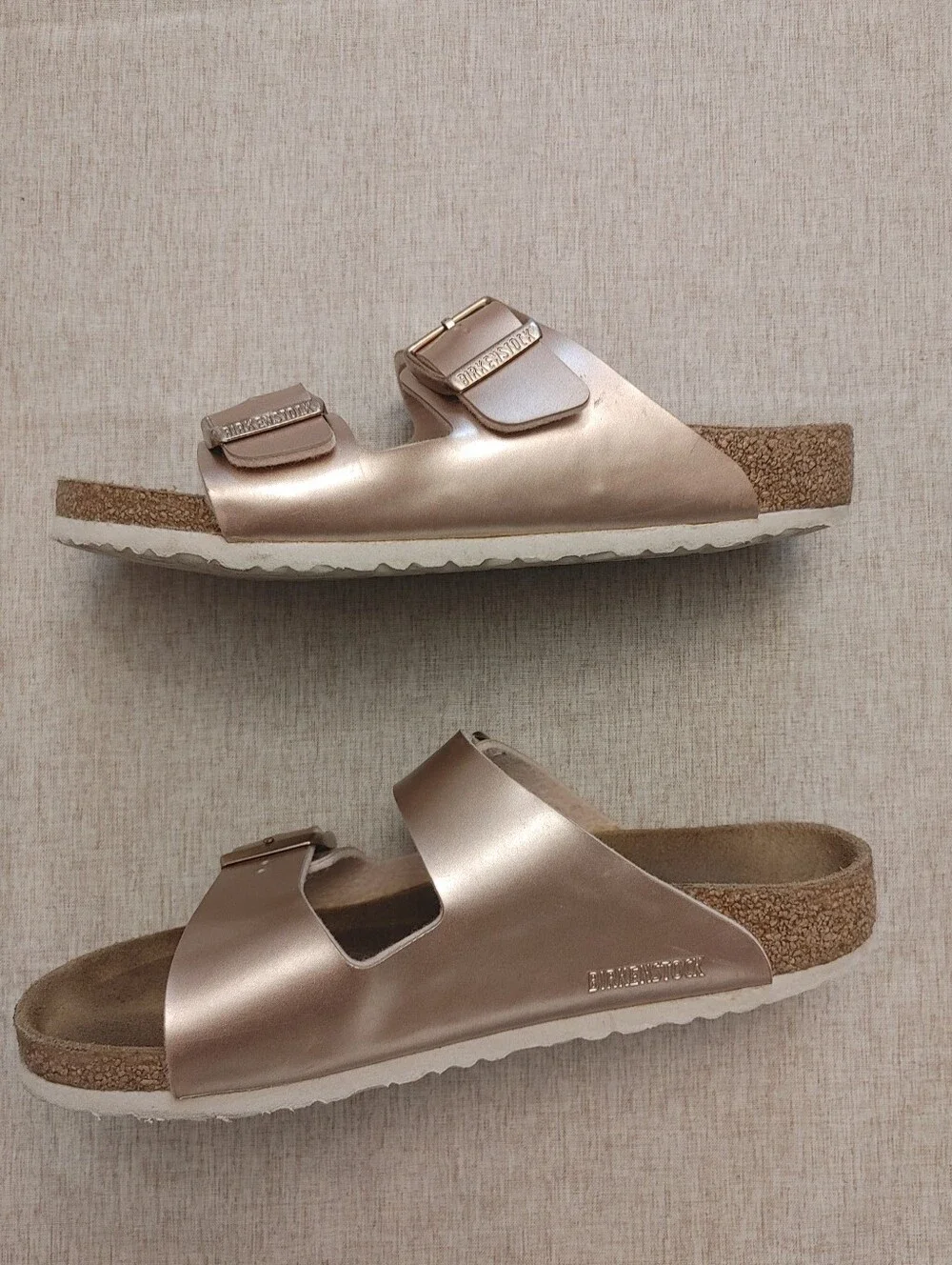 Birkenstock Arizona Kids In Electric Metallic Copper